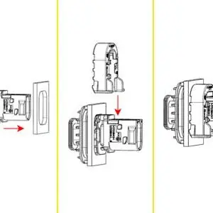 TE Connectivity lukustusklamber B, AMP HDSCS 2