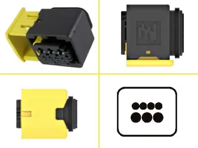 TE Connectivity pistiku korpus 1.5k/2.8, AMP HDSCS, max60 V, 1090-01368