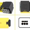 TE Connectivity pistiku korpus 1.5k/2.8, AMP HDSCS, max60 V, 1090-01369