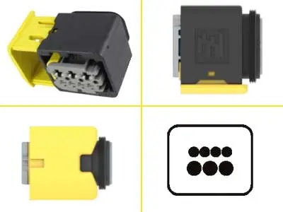 TE Connectivity pistiku korpus 1.5k/2.8, AMP HDSCS, max60 V, 1090-01369