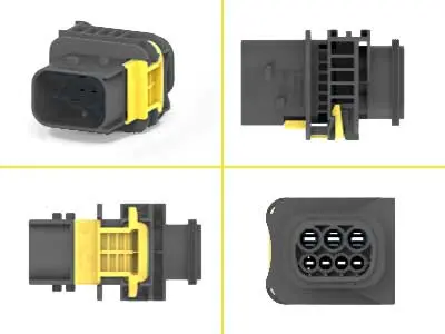TE Connectivity pistiku korpus 1.5k/2.8, AMP HDSCS, max60 V, 1090-01372
