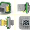 TE Connectivity pistiku korpus 6.3, AMP HDSCS, max60 V, 1090-01399
