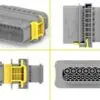 TE Connectivity pistiku korpus 1.5k/2.8, AMP HDSCS, max60 V, 1090-01457