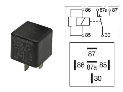 Lülitusrelee, vastuksella, 24 V, 1100-03087