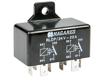 Lülitusrelee, must, 24 V