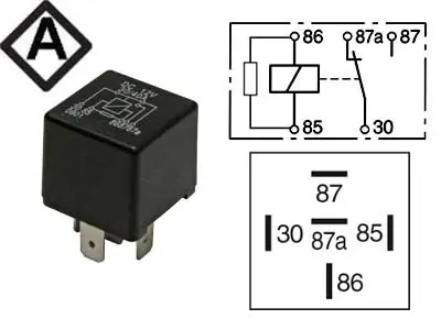 Lülitusrelee, vastuksella, 12 V, 1100-0431