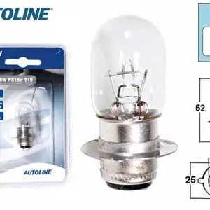 Autoline metallsokliga pirn, 35W/35 W, 12 V