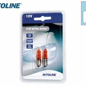 Autoline metallsokliga pirnipaar, H21W 2