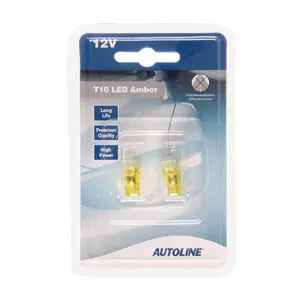 LED pirnipaar, W5W, kollane, 12 V 2