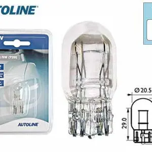 Autoline klaassokliga pirn, 21W/5 W, 12 V
