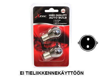 XTEC metallsokliga pirnipaar, P21/5W