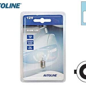 Autoline metallsokliga pirn, H10W 2