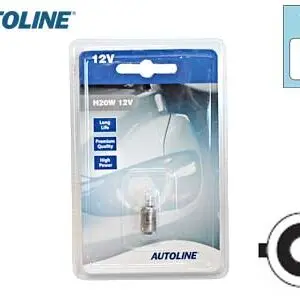 Autoline metallsokliga pirn, H20W 2