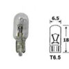 Klaassokliga pirn, T5, W2x4.6d, 12 V, 126341