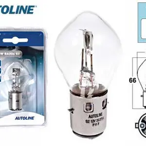 Autoline metallsokliga pirn, 35W/35 W