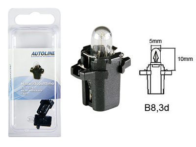 Autoline plastsokliga pirn, 12 V