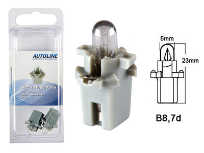 Autoline plastsokliga pirn, 1.2W (B8.7D), 12 V