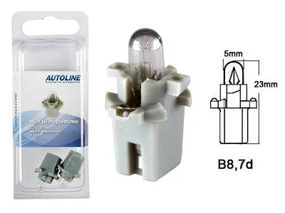 Autoline plastsokliga pirn, 1.2W (B8.7D), 12 V