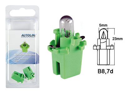 Autoline plastsokliga pirn, 2W (B8.7D)