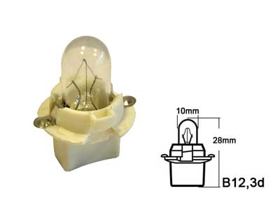 Plastsokliga pirn, 2W (B12.3D)