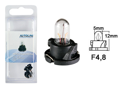 Autoline plastsokliga pirn, 1.2W (F4.8)