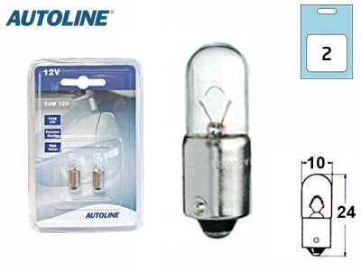 Autoline metallsokliga pirnipaar, T4W