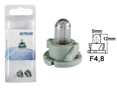 Autoline plastsokliga pirn, 1.8W (F4.8)