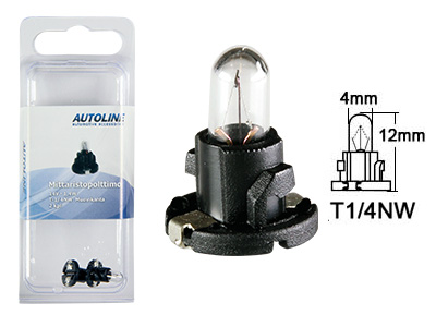 Autoline plastsokliga pirn, 1.4W (T1/4NW)