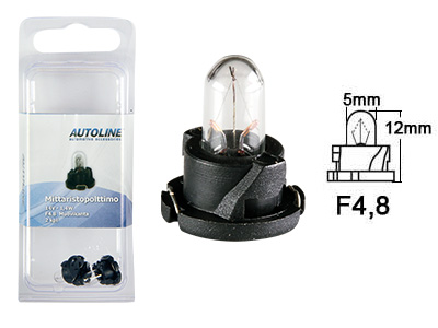 Autoline plastsokliga pirn, 1.4W (F4.8)