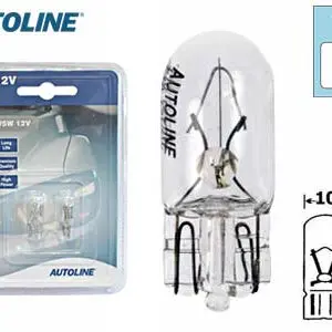 Autoline klaassokliga pirnipaar, 12 V