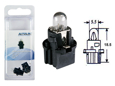 Autoline plastsokliga pirn, 1.2W
