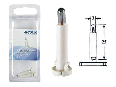 Autoline plastsokliga pirn, 0.9W (65mA)