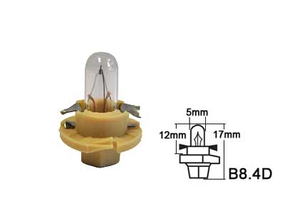 Plastsokliga pirn, 1.5W (B8.4D)