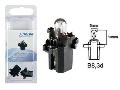 Autoline plastsokliga pirn, 12 V, 1381-BLIST