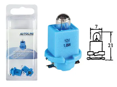 Autoline plastsokliga pirn, 1.8W (BAX)