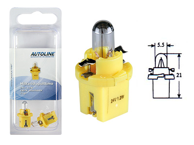 Autoline plastsokliga pirn, 1.2W (EBS N), 24 V, 1397-BLIST