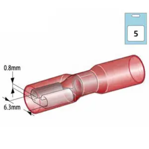 Autoline juhtmeots, termokahanev 6.3mm, 1569-20078