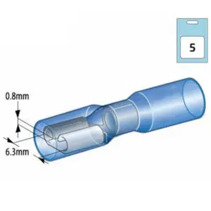 Autoline juhtmeots, termokahanev 6.3mm, 1569-20079