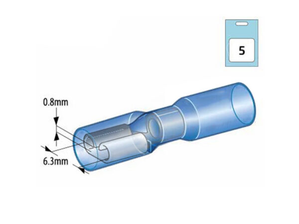 Autoline juhtmeots, termokahanev 6.3mm, 1569-20079