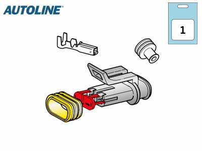Autoline pistik karp sari, Superseal, 1569-20102