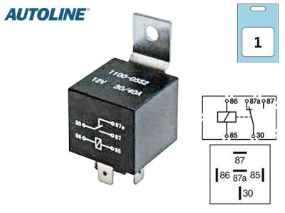 Autoline lülitusrelee, 12 V, 1569-20141