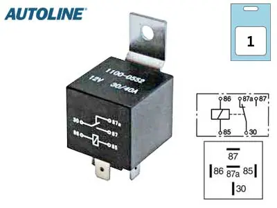Autoline lülitusrelee, 12 V, 1569-20141