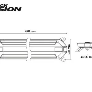 Truckvision LED vilkurpaneel, SLIM LINE, 478×122 mm 3