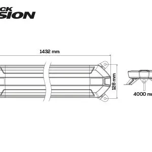 Truckvision LED vilkurpaneel, SLIM LINE, 1432×122 mm 3