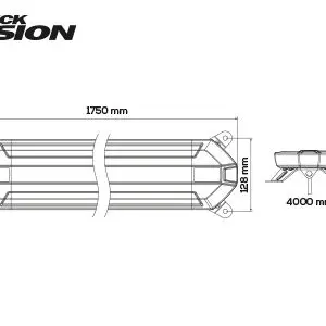 Truckvision LED vilkurpaneel, SLIM LINE, 1750×122 mm 3