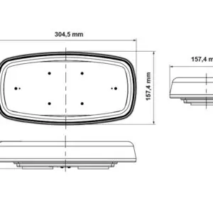 Truckvision LED vilkurpaneel, laetav 4