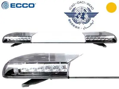 ECCO LED vilkurpaneel, 1070×280 mm, kollane, 12-24 V, 1603-165010-ICAO