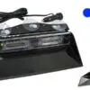 Axixtech LED klaasitagune vilkur, 235×40 mm, sinine, 12 V