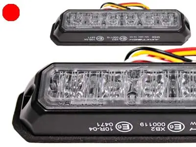 Axixtech LED märgutuli, MS6, 128×28 mm, punane, 11-30 V