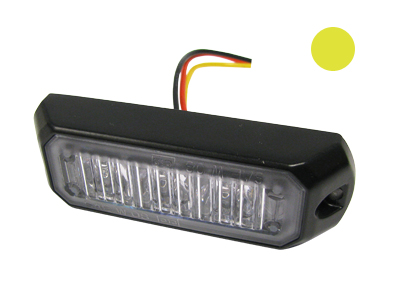 Axixtech LED märgutuli, MS3, 86×27 mm, kollane, 12-24 V